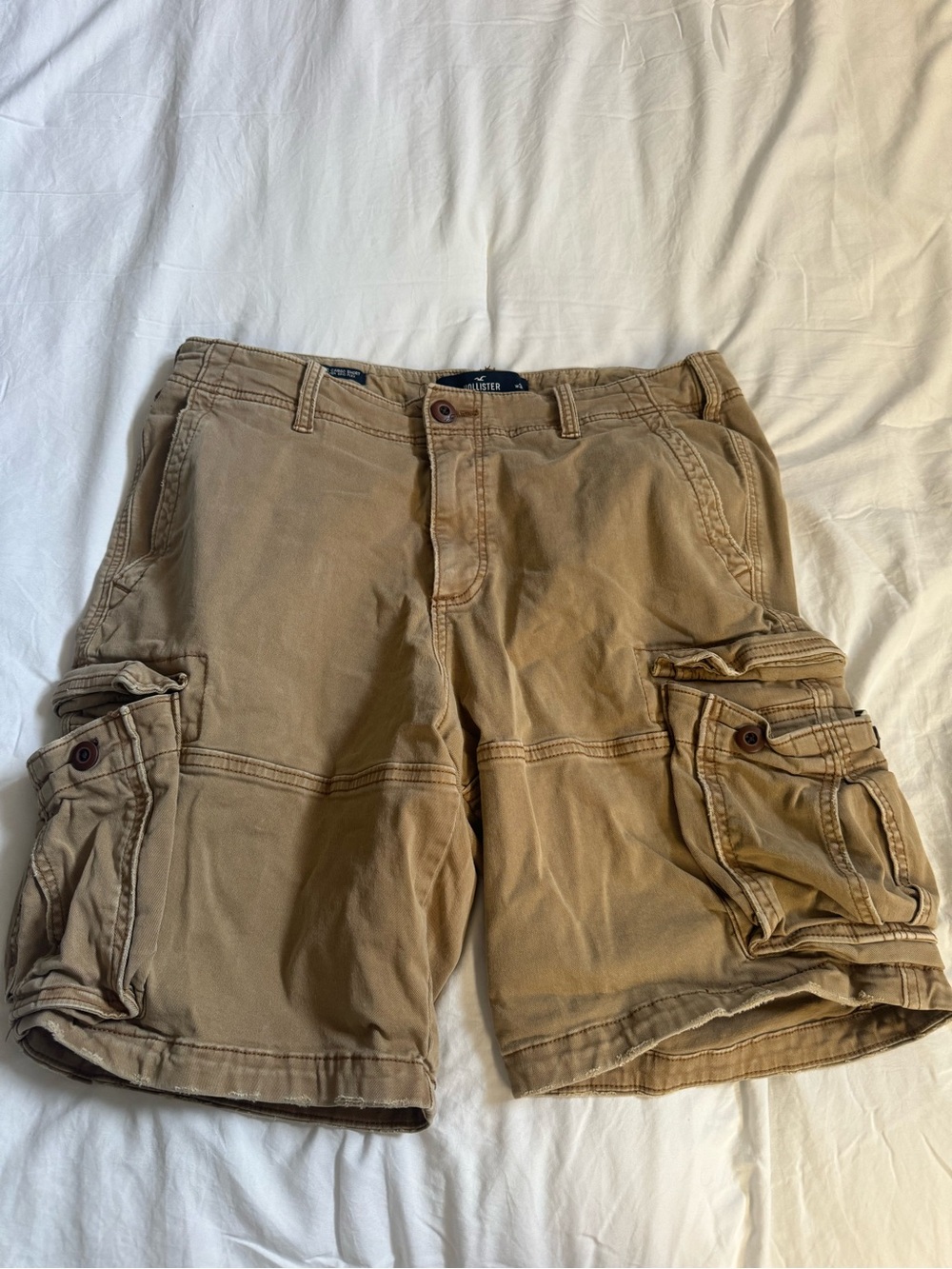 Hollister Men's Tan Cargo Shorts